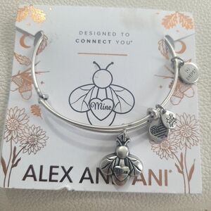 Alex and Ani BEE MINE Silver Charm Bracelet